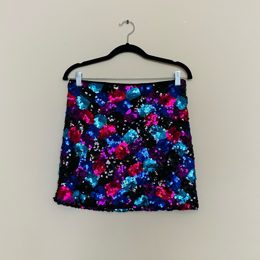Fun Sequined Mini Skirt